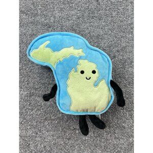 Stuffed States USA Michigan Plush Mitten State Stuffed Toy Blue Green Souvenir